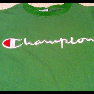 NWOT Champion Big Script Embroidered Tee